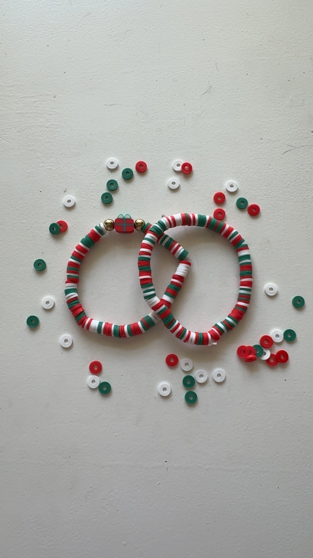 Christmas gift Clay beads bracelet set!