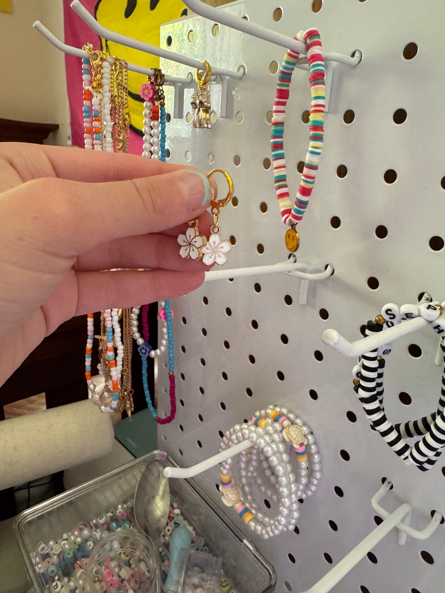 Flower earrings!