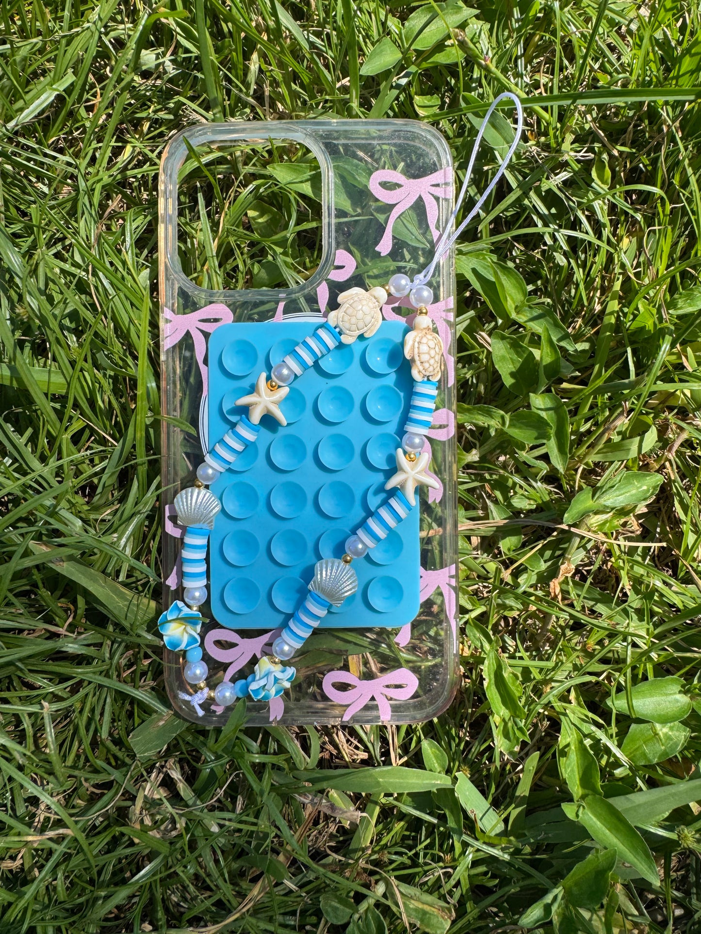 Blue beachy phone charm set!