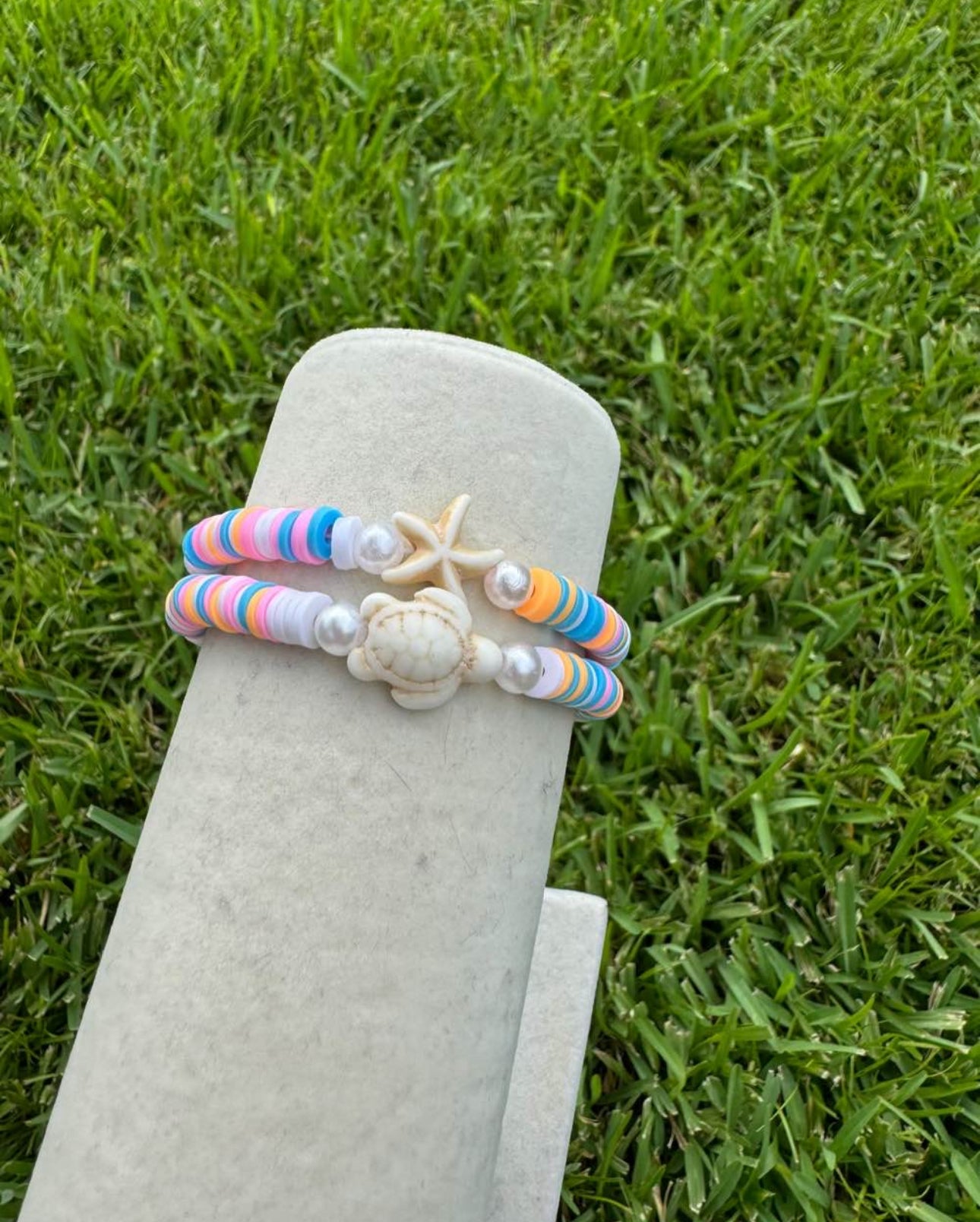 Tropical destination Clay beads bracelet set!!