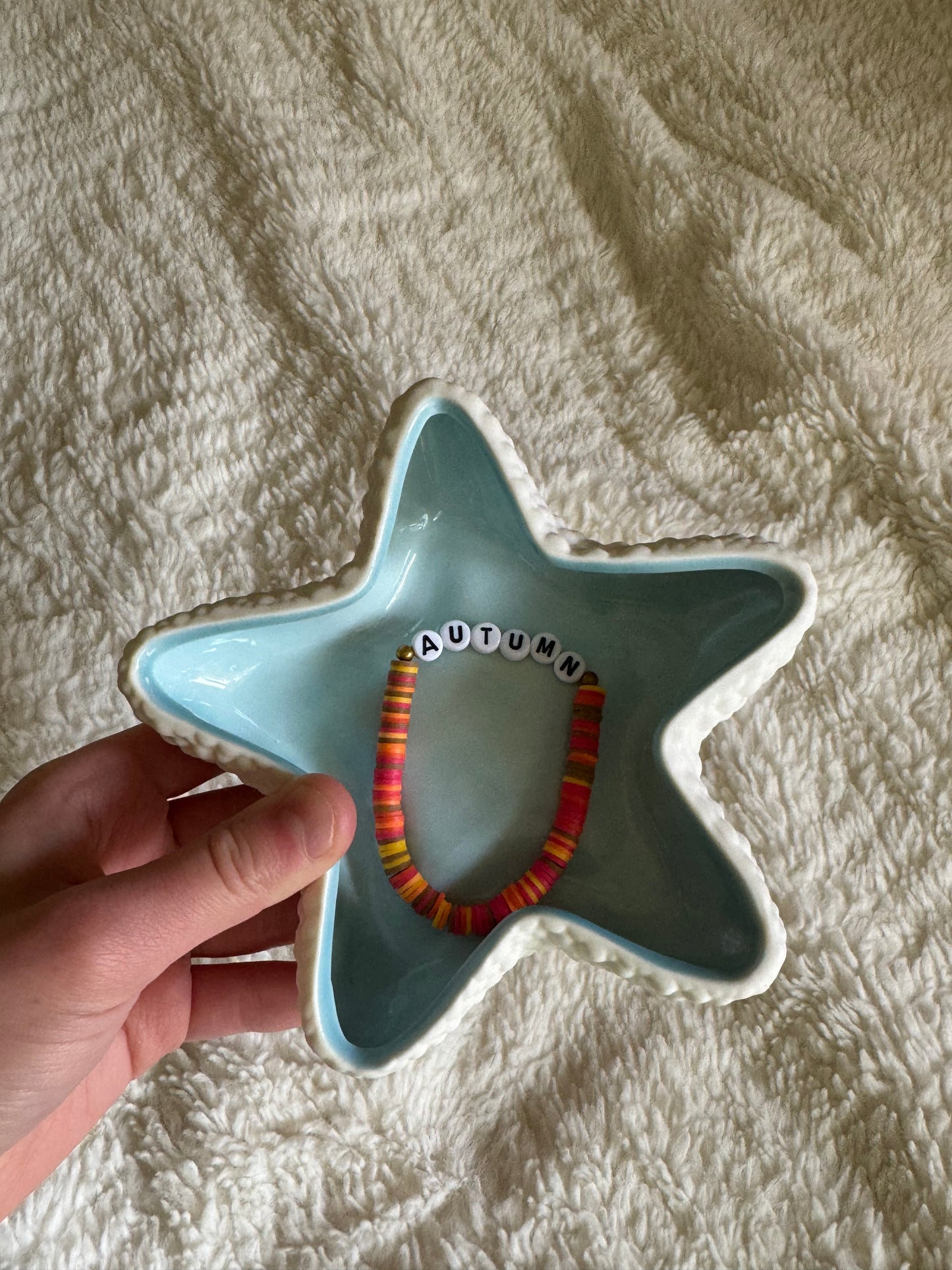 Cozy autumn Clay beads bracelet!