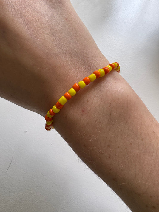Sunset halloween Clay beads bracelet!