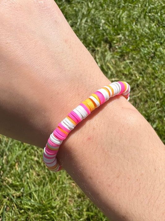 Tropical summer Clay beads bracelet!