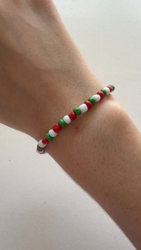 Christmas Seed beads bracelet!