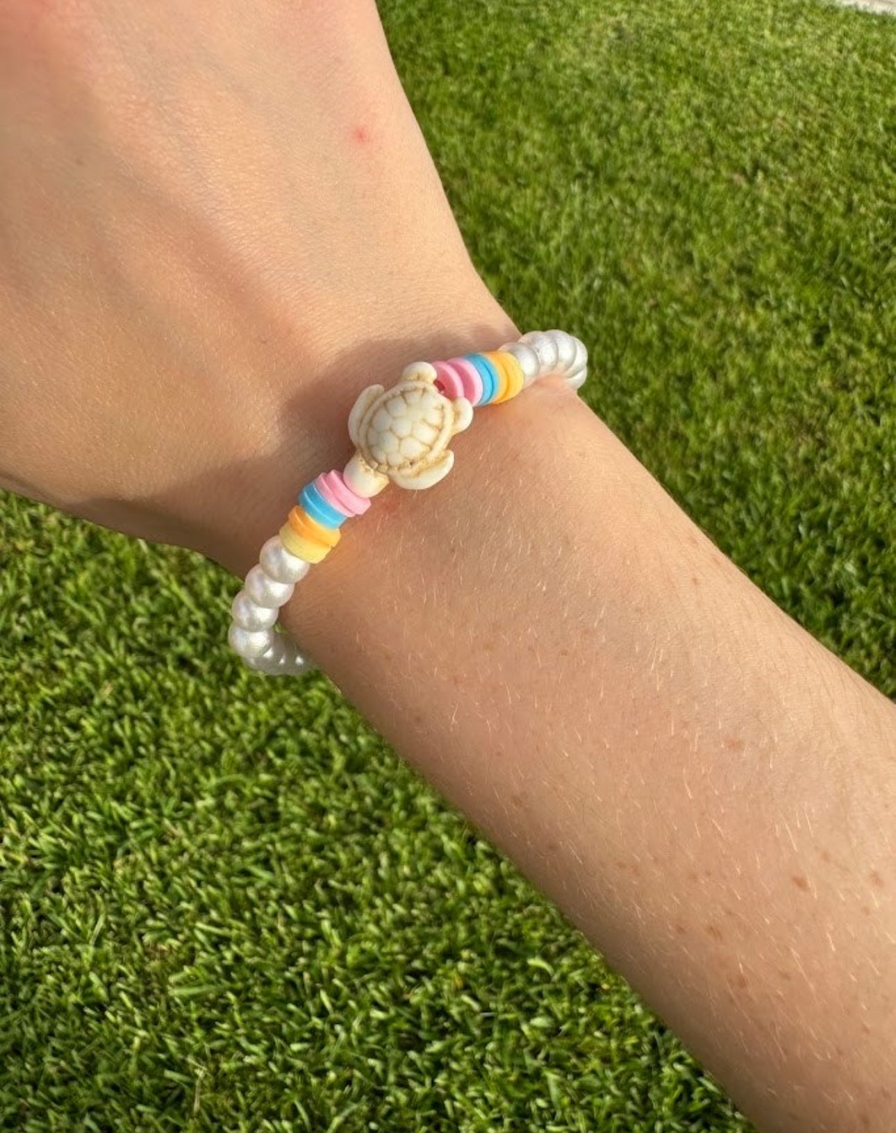 Tropical beachy Clay beads bracelet!