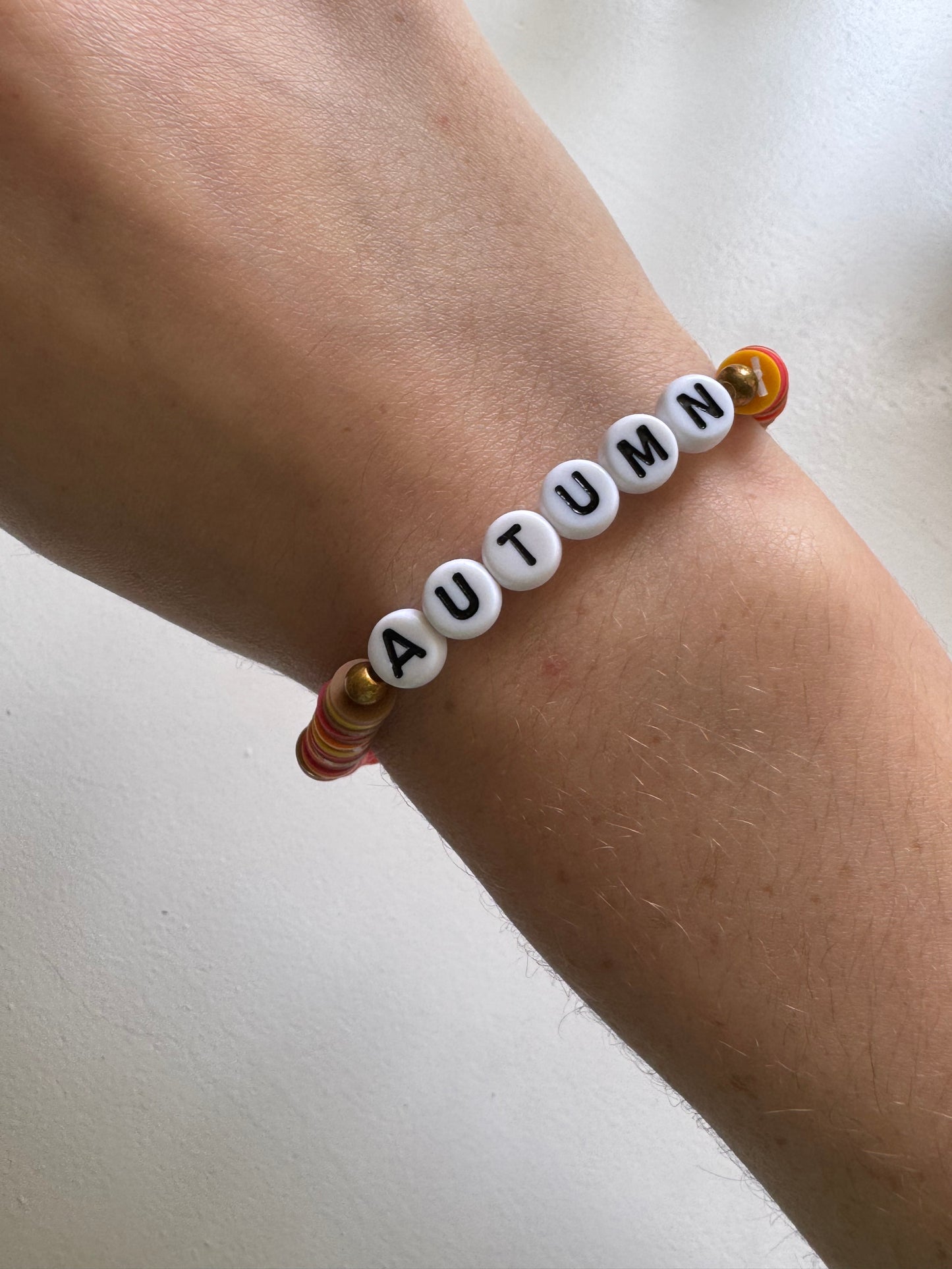Cozy autumn Clay beads bracelet!