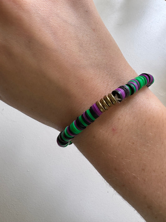 Spooky night halloween Clay beads bracelet!