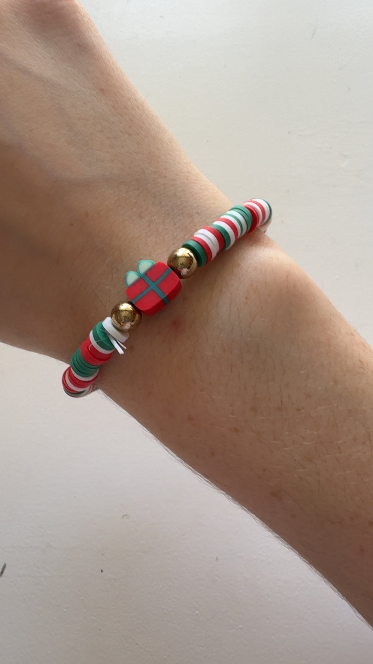 Christmas gift Clay beads bracelet set!