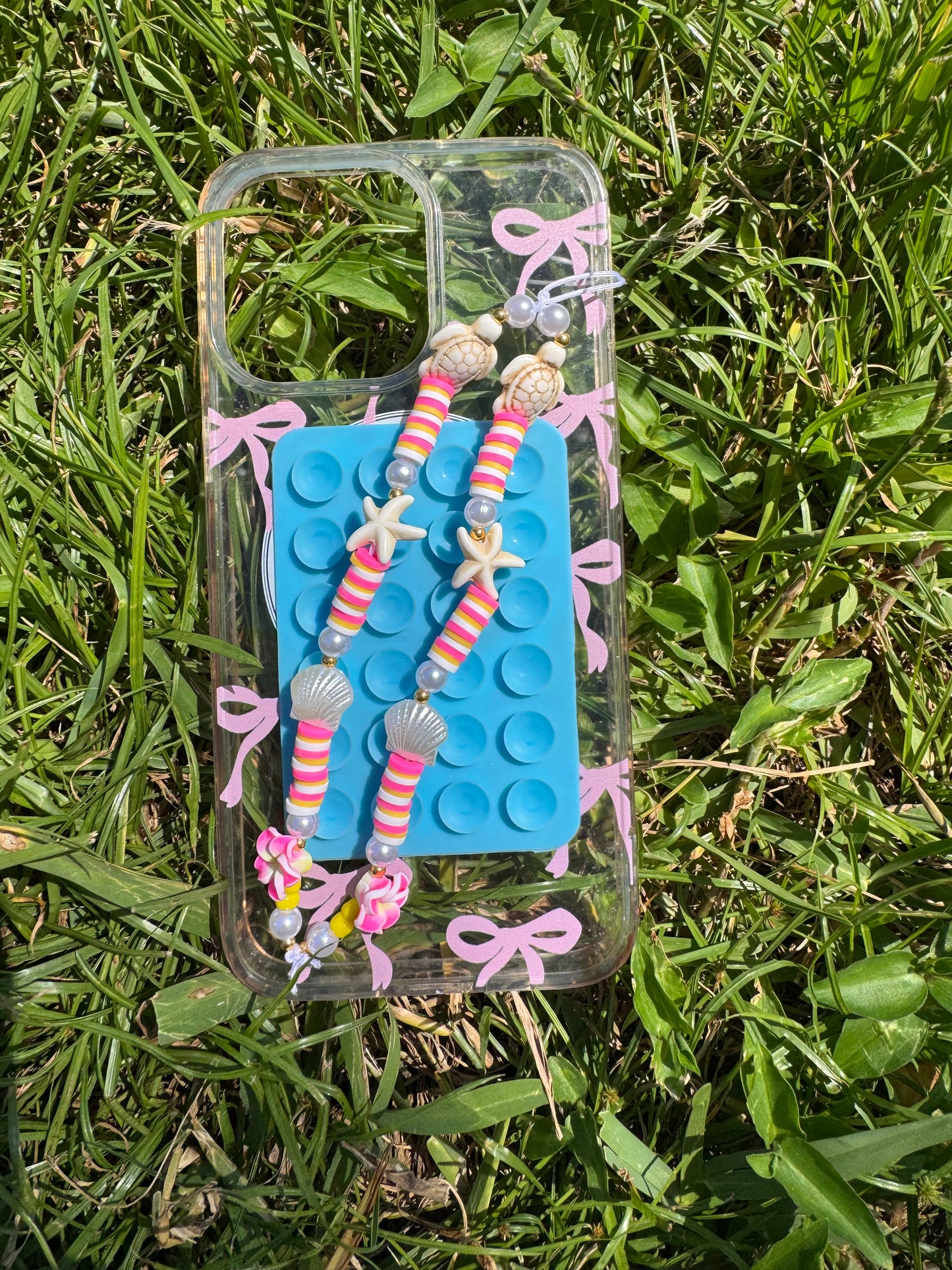 Blue beachy phone charm set!