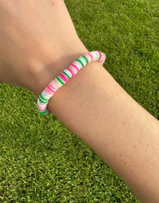 Watermelon Clay beads bracelet!