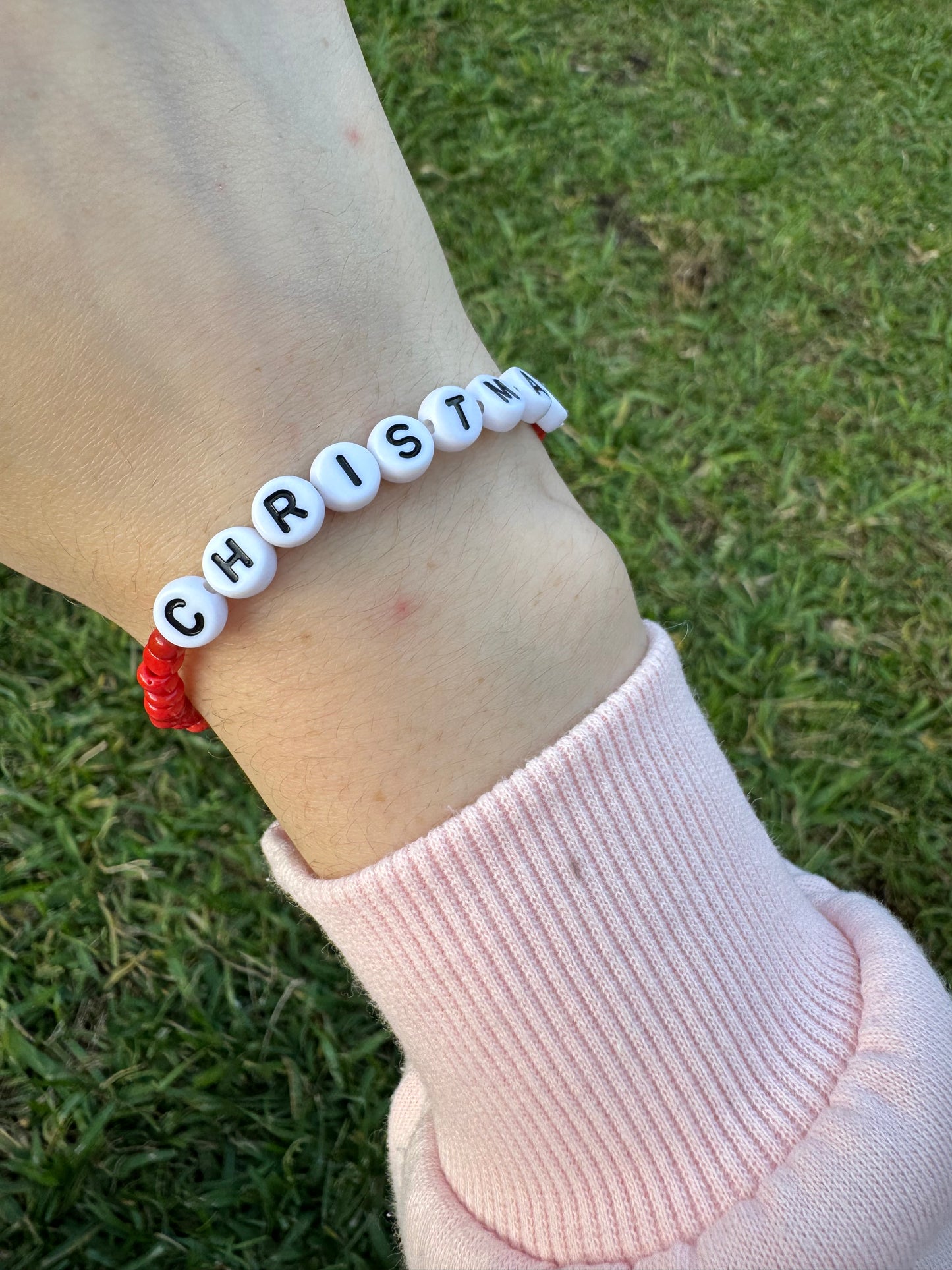 Merry Christmas Seed beads bracelet set!