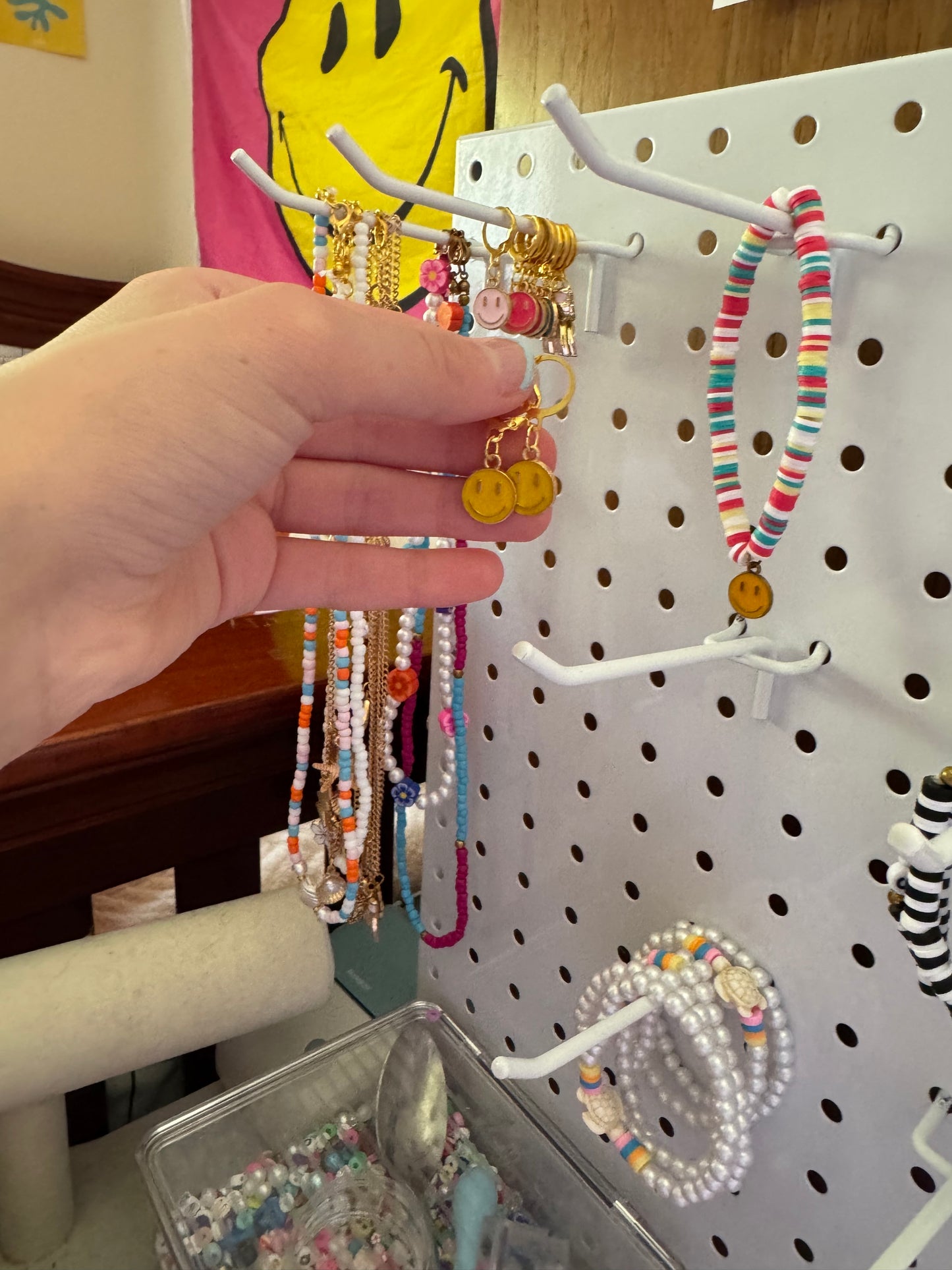 Smiley face earrings!
