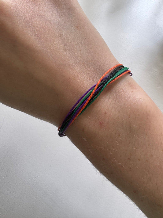 Halloween wax string bracelet!