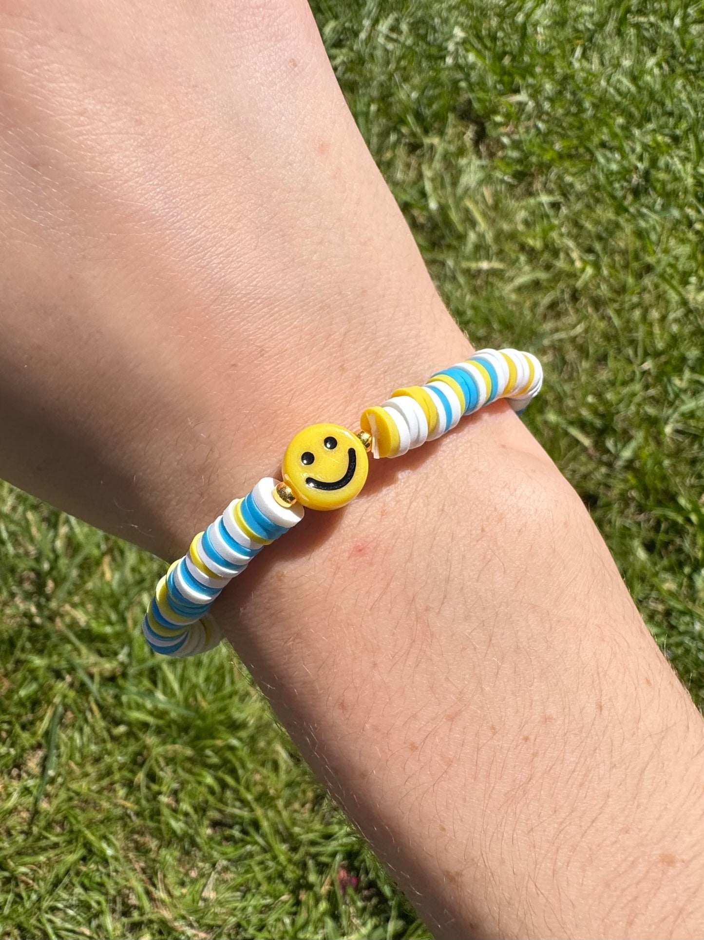 Happy stack Clay beads bracelet!