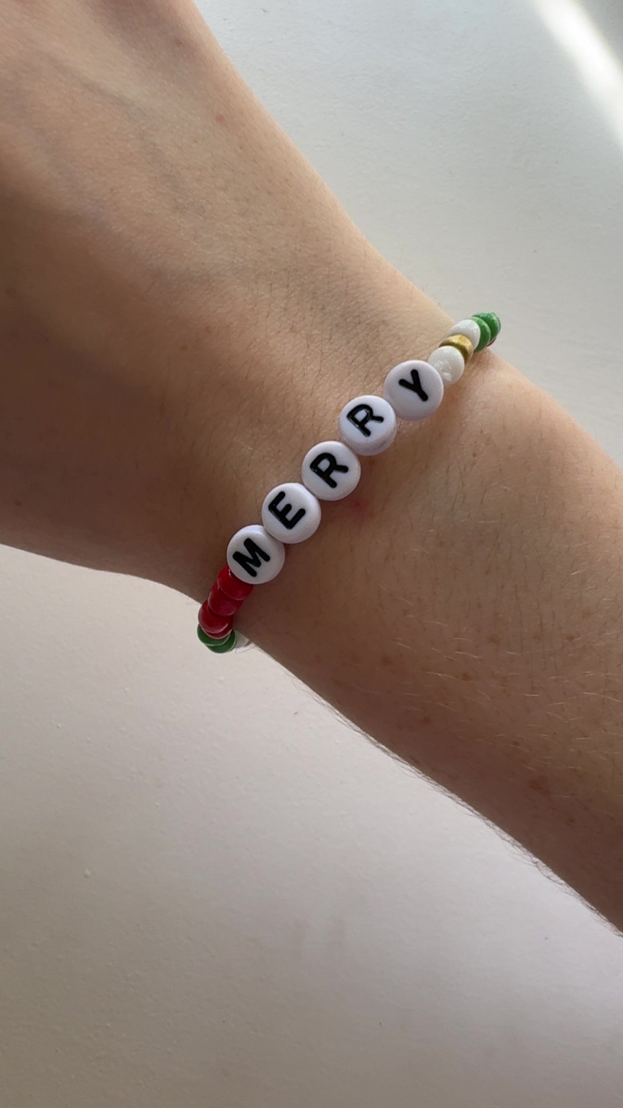 Merry Christmas Seed beads bracelet set!