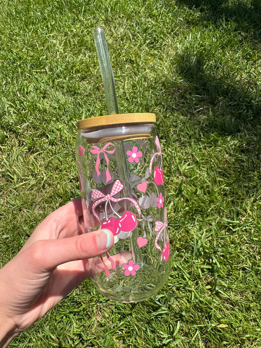 Cherry Bloom glass cup!