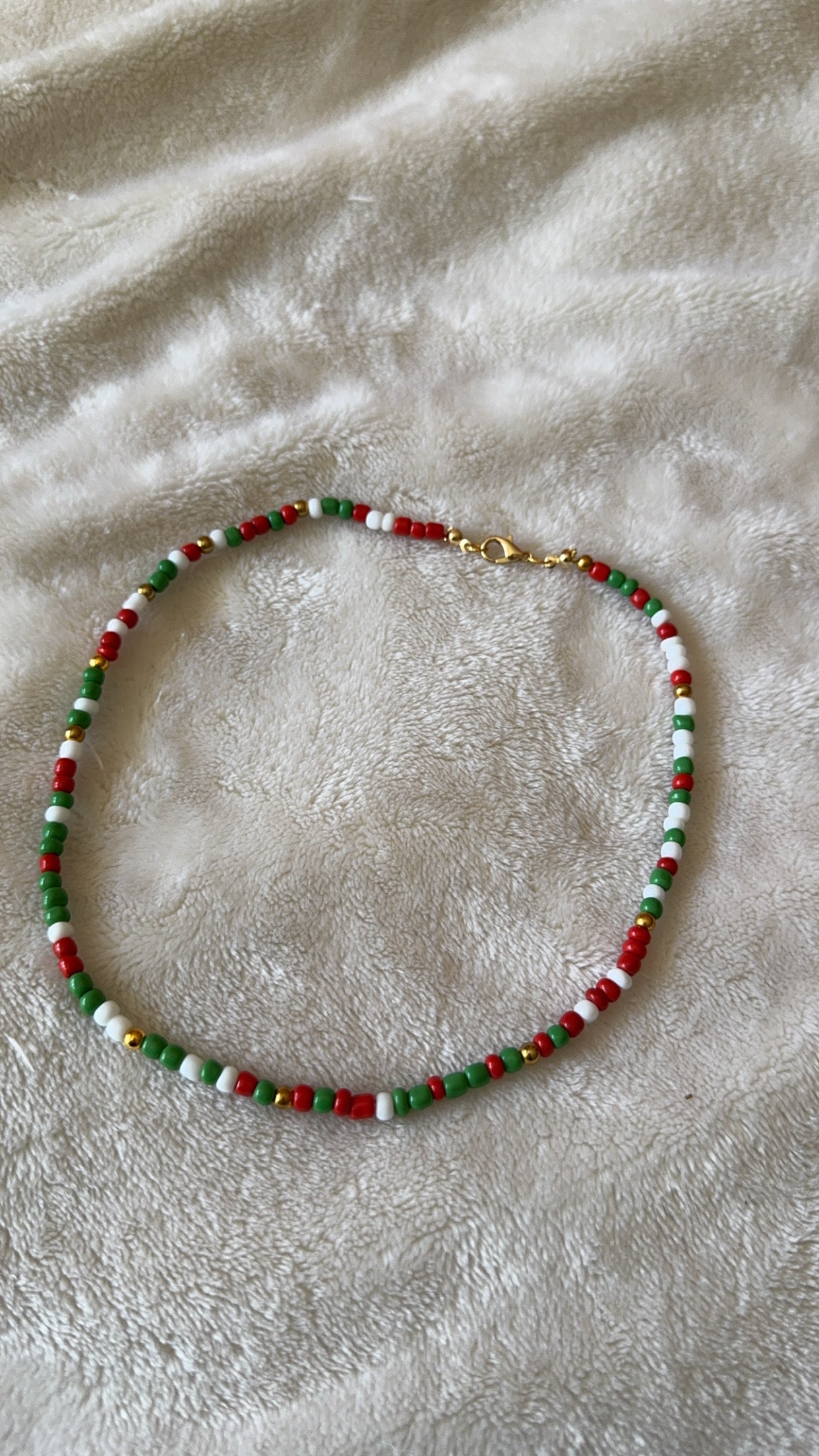 Christmas Seed beads necklace!