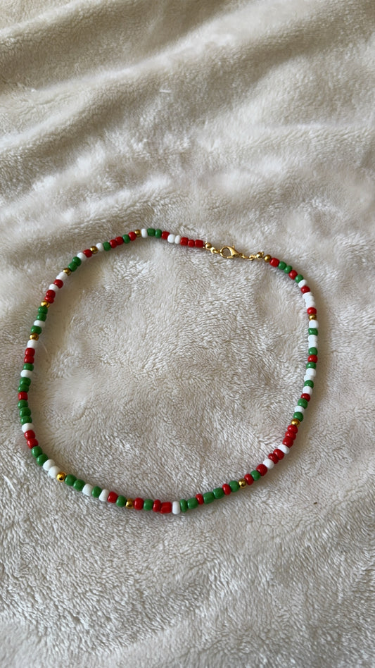Christmas Seed beads necklace!