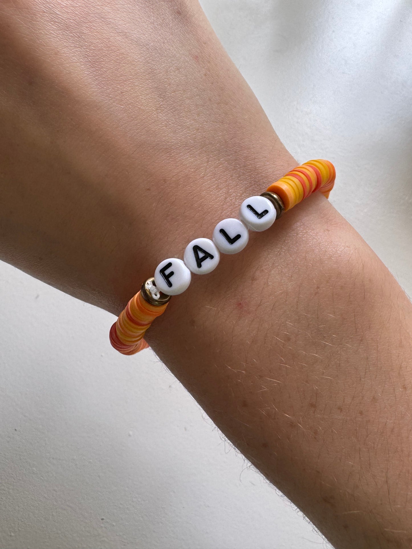 Falling leaves fall Clay beads bracelet!