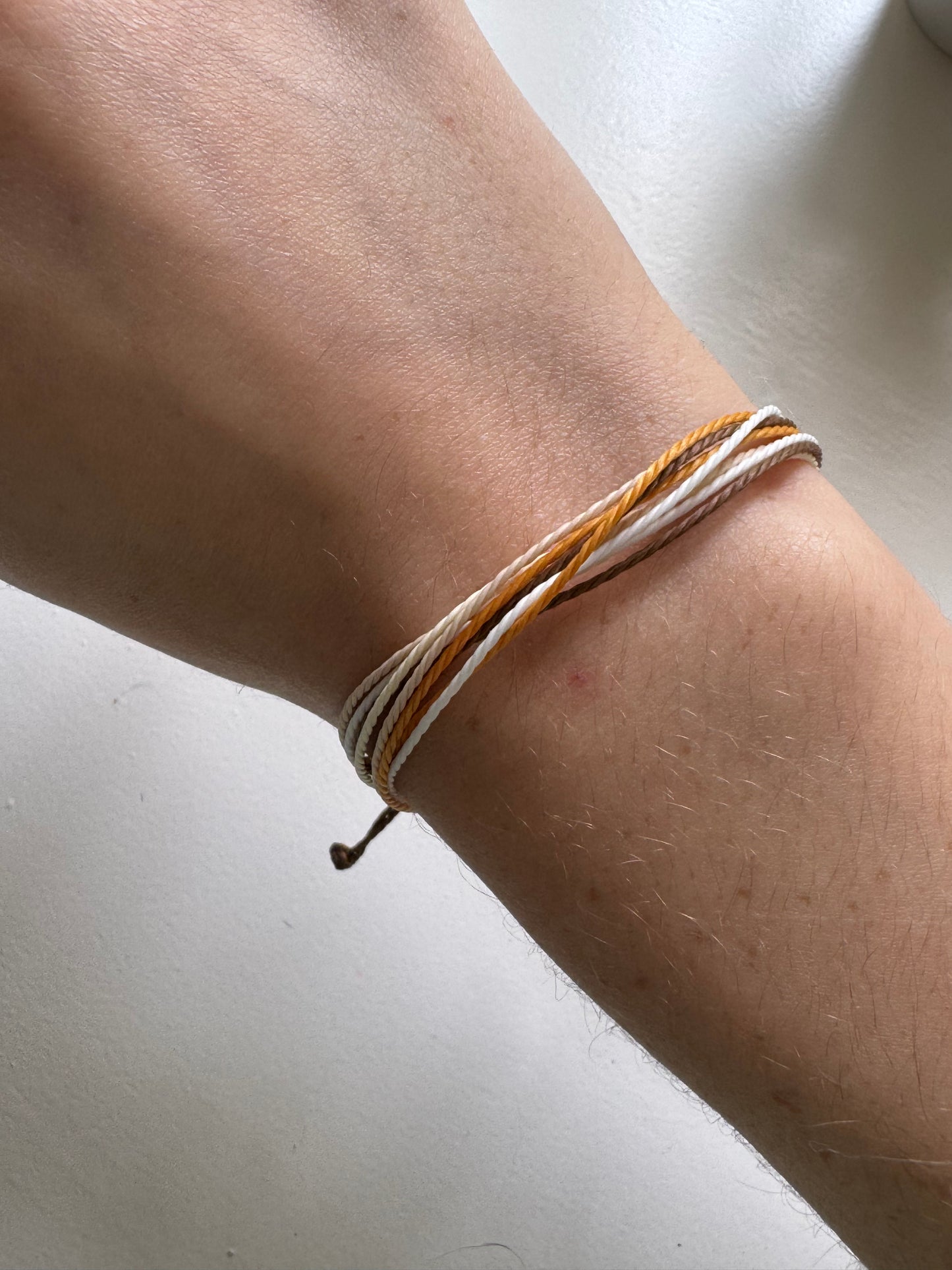 Fall wax string bracelet