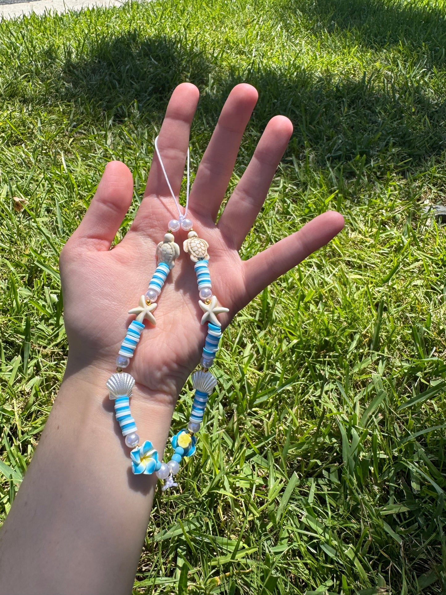 Blue beachy phone charm set!