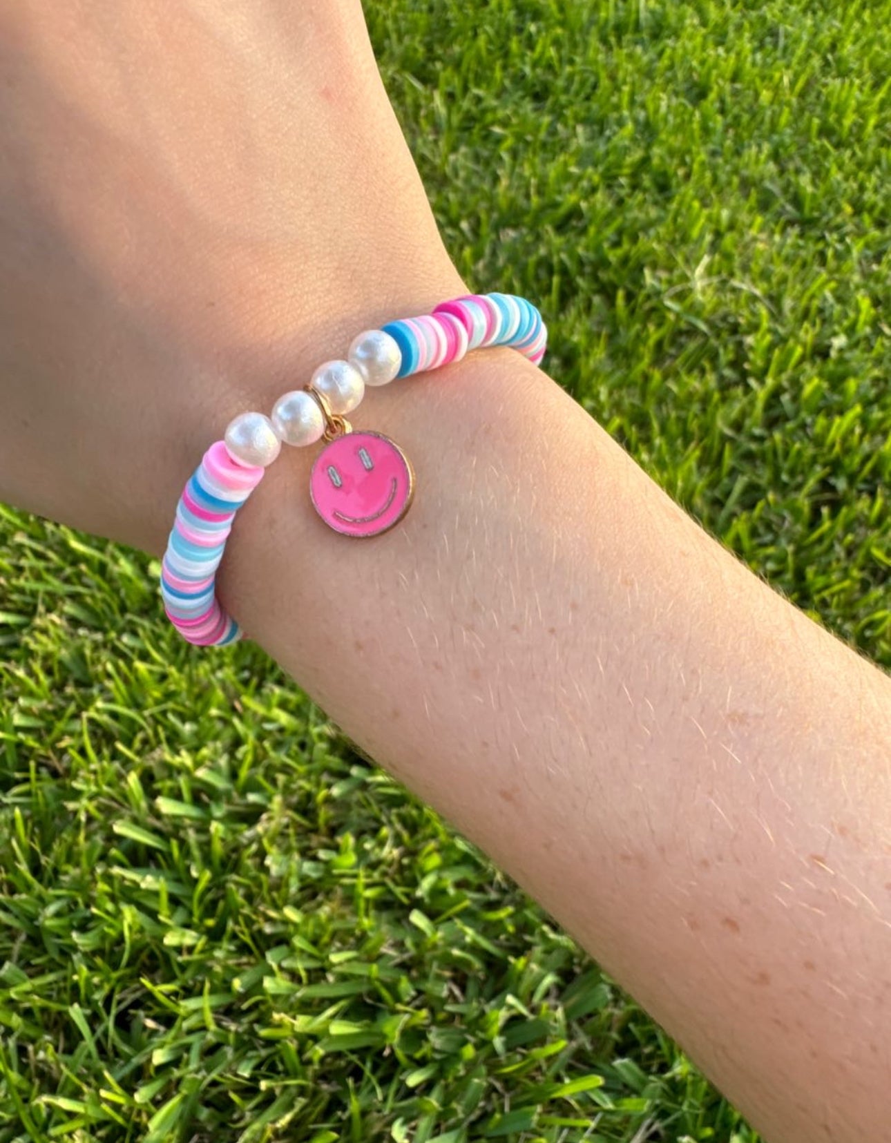Cotton candy Clay beads bracelet!