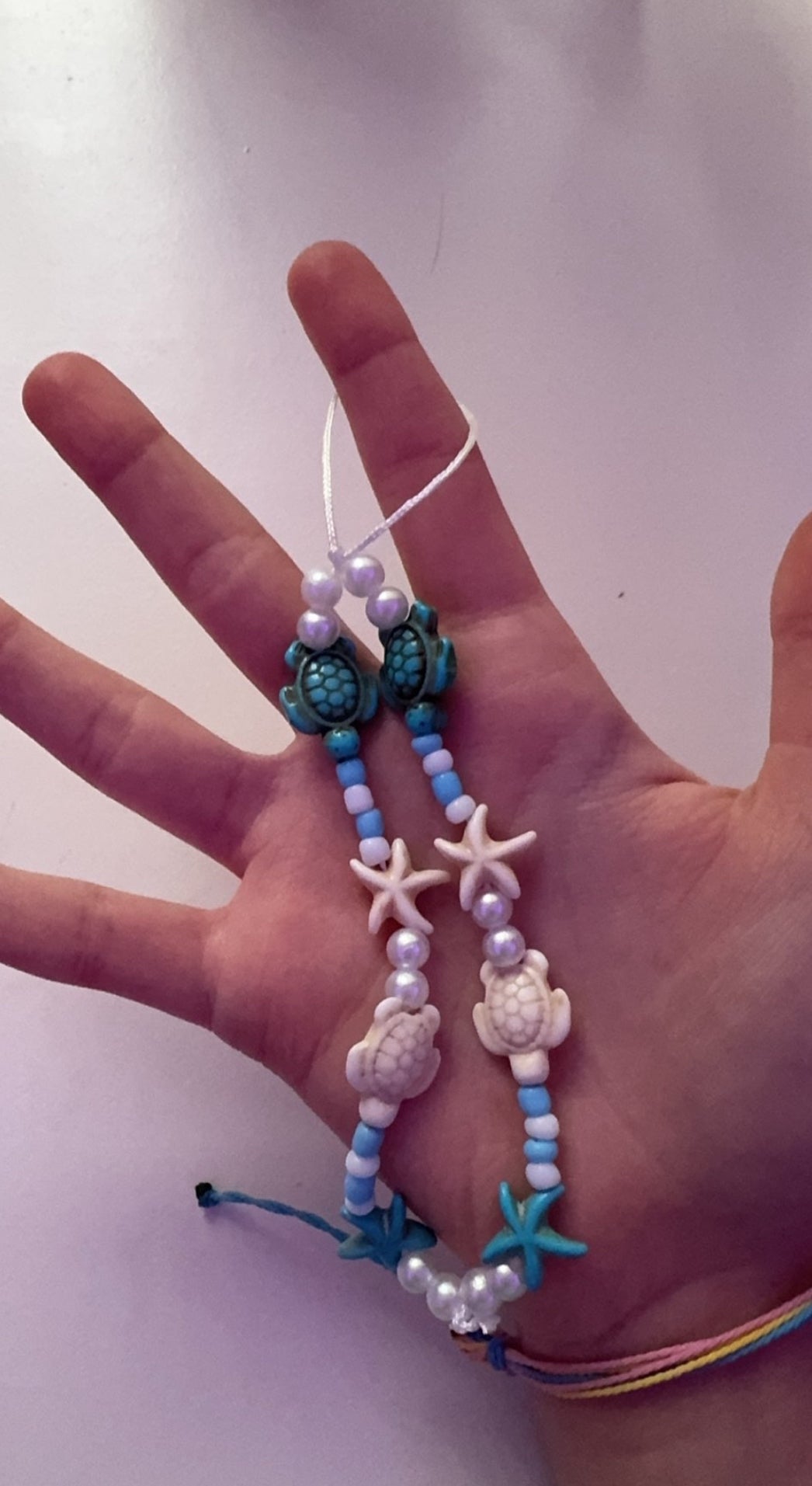 Sea turtle pearl phone charm!